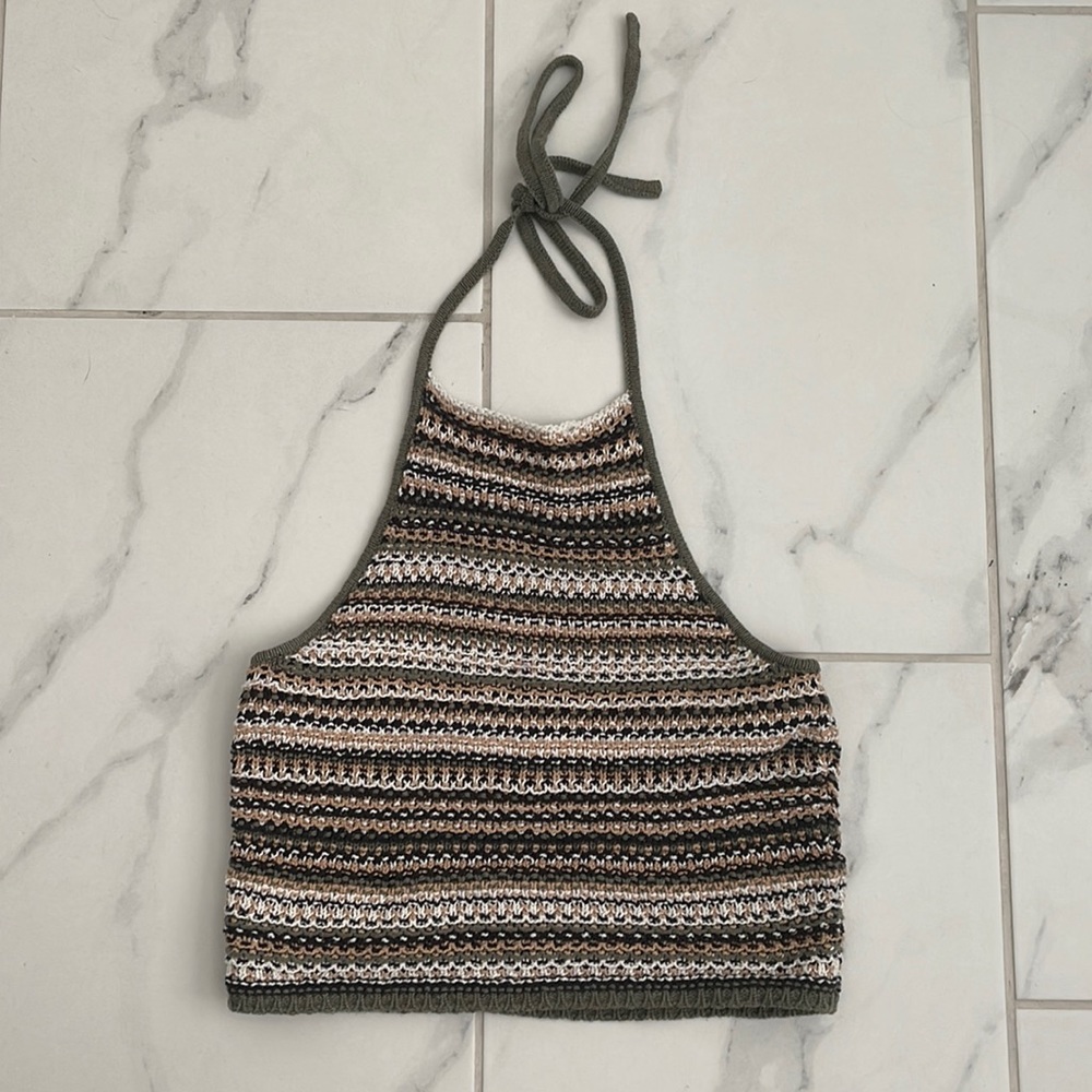 American eagle knit crop top
